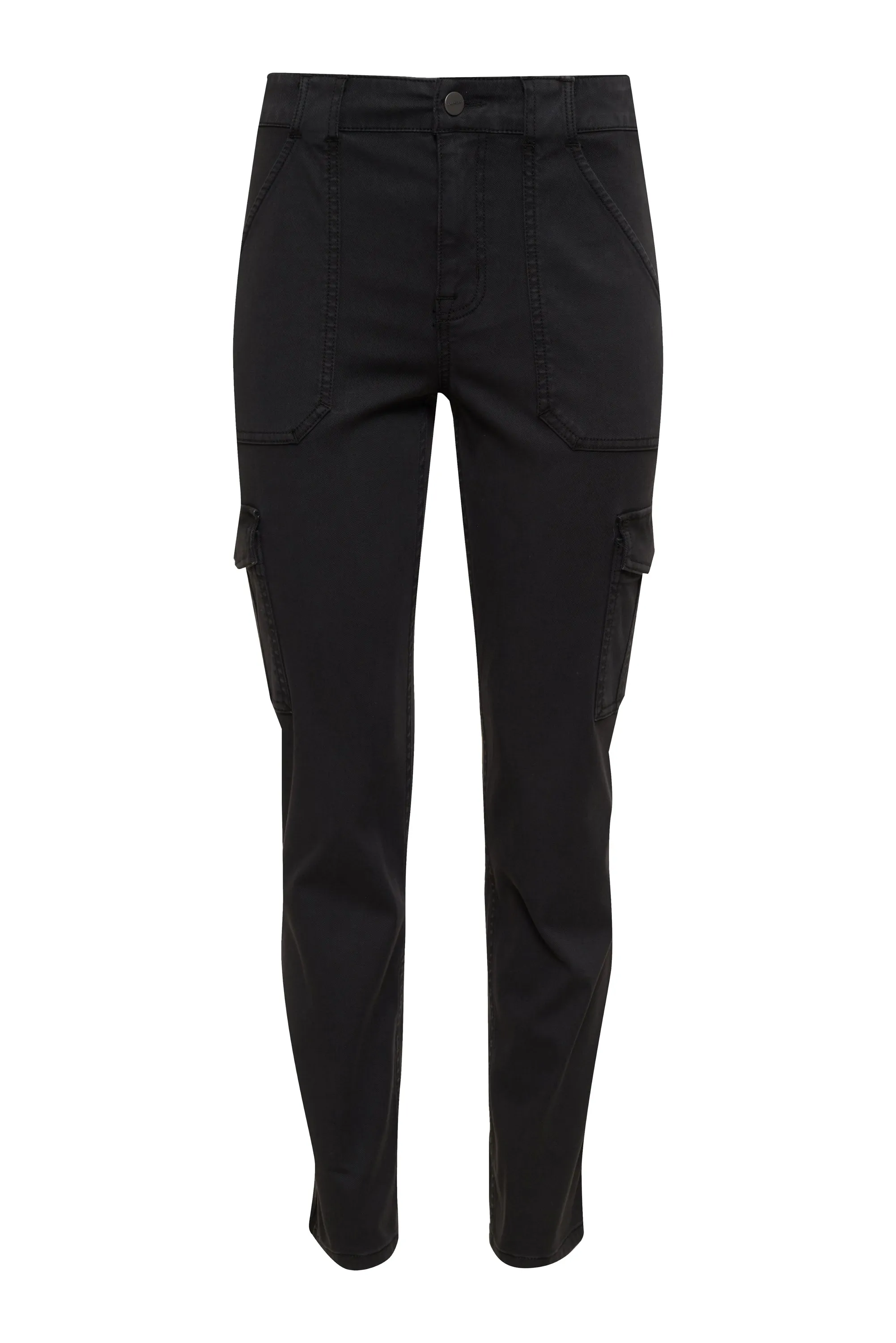 Sculpted Hayden Cargo Standard Rise Pant Black No Ride-Up Active Comfort