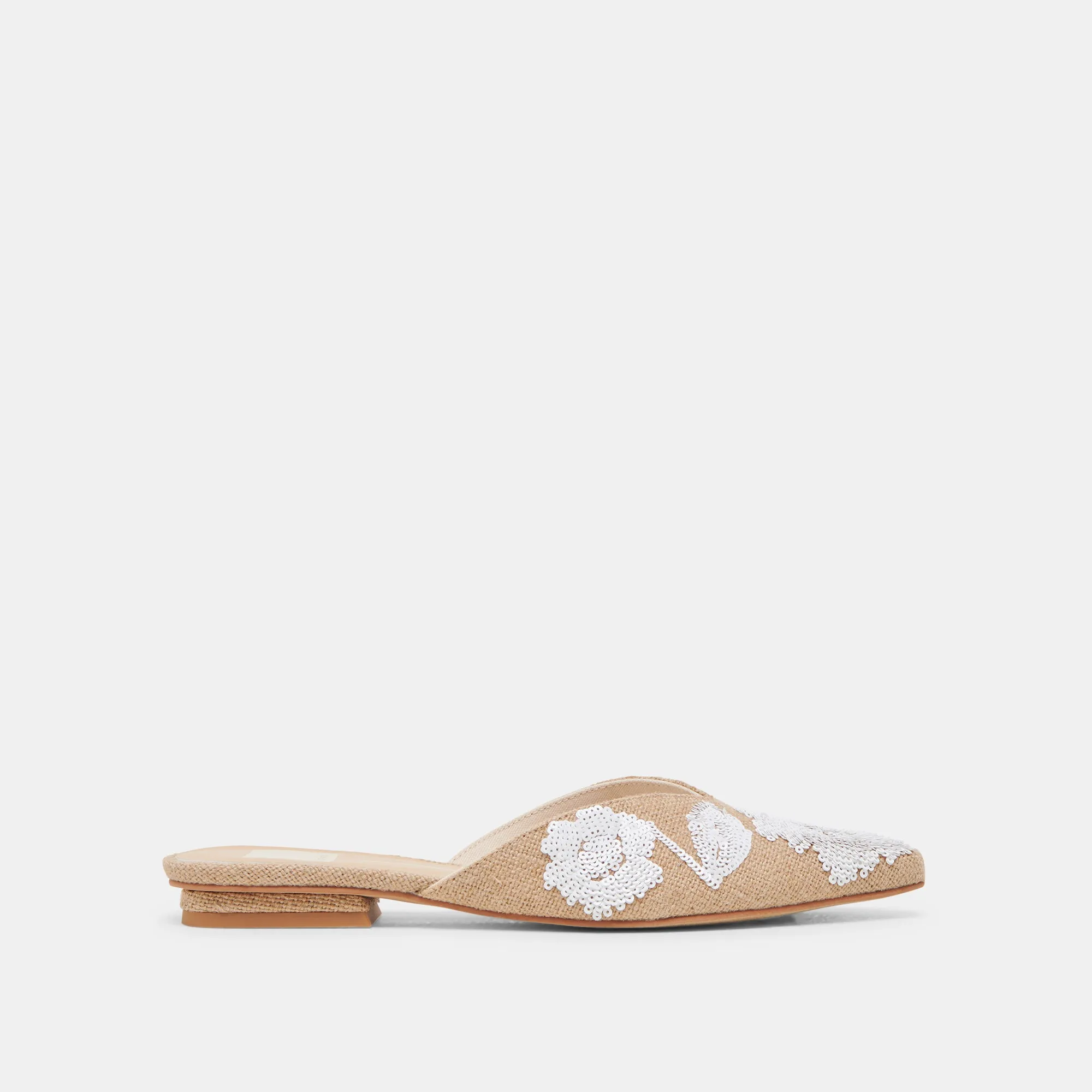 ELM FLATS NATURAL MULTI FLORAL SEQUIN Open Toe