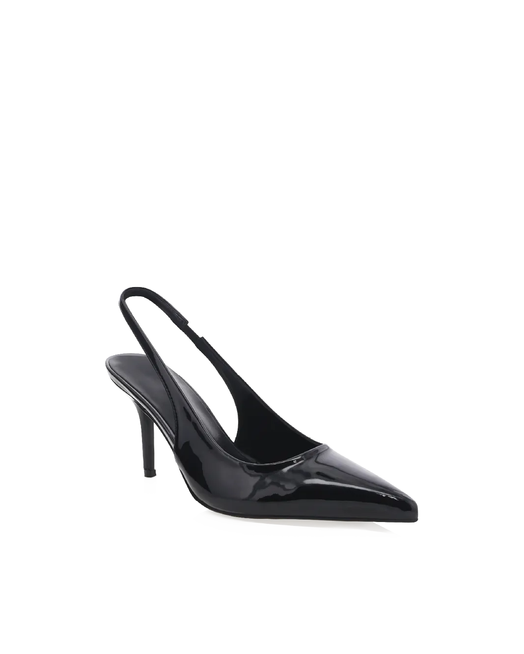 BLONDIE WIDE FIT - BLACK PATENT Glossy Detail Durable Material