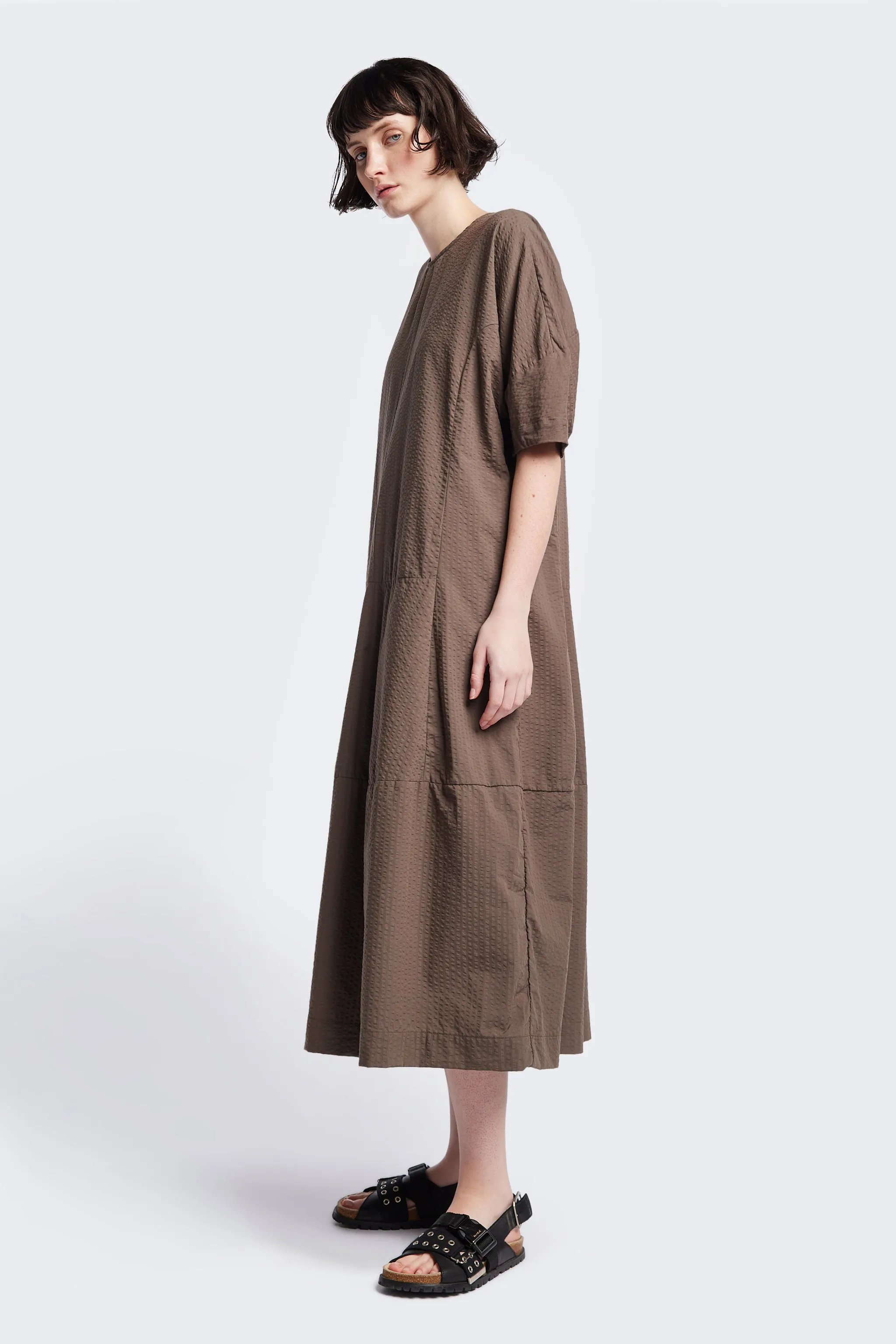 Comfort Waist Fit Urban Feel Scoria Dress Brown