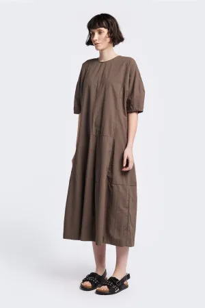 Scoria Dress Brown Versatile Look