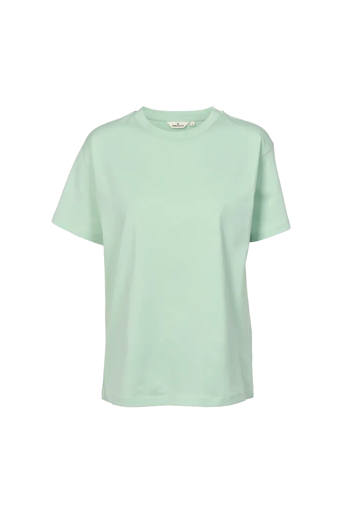 Eco Certified Textile High-Quality Cotton Rikke Tee - Gossamer Green