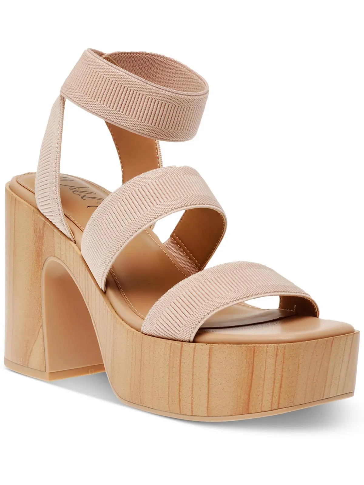 scarlitt Womens Faux Leather Ankle Strap Pumps Fashion Footwear