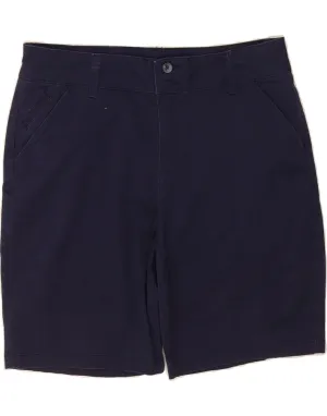 Mix-And-Match LEE Womens Straight Fit Chino Shorts US 12 Large W34 Navy Blue Cotton