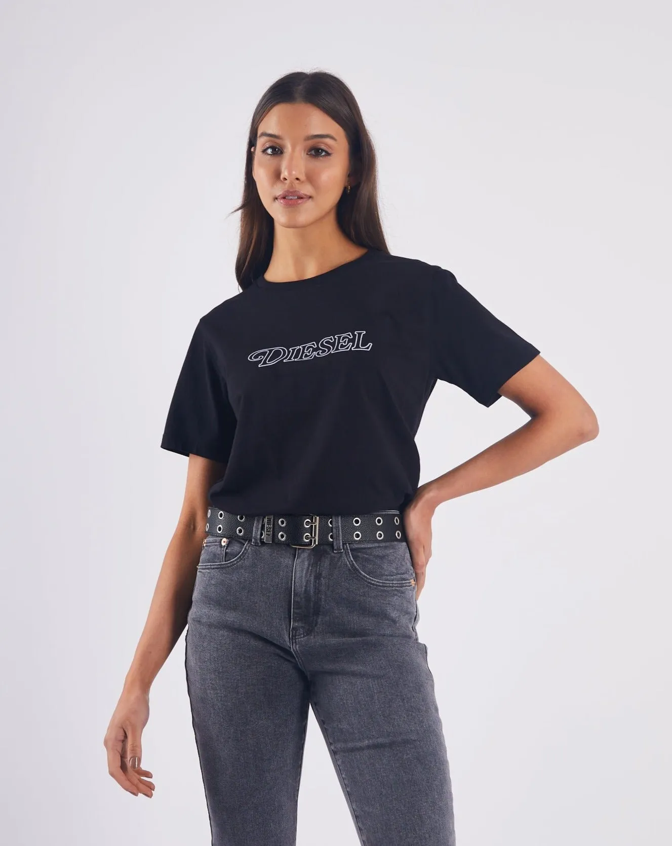 Sharon T-Shirt Black Vintage Look City Casual
