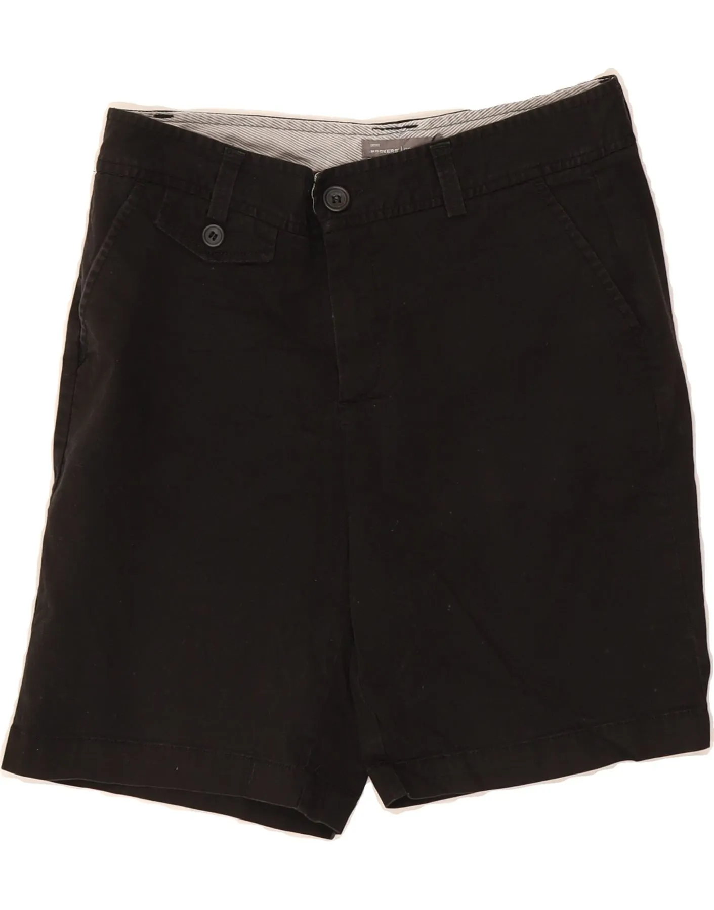 Everyday Outfit Functional Pocket DOCKERS Womens Chino Shorts US 6 Medium W28  Black Cotton