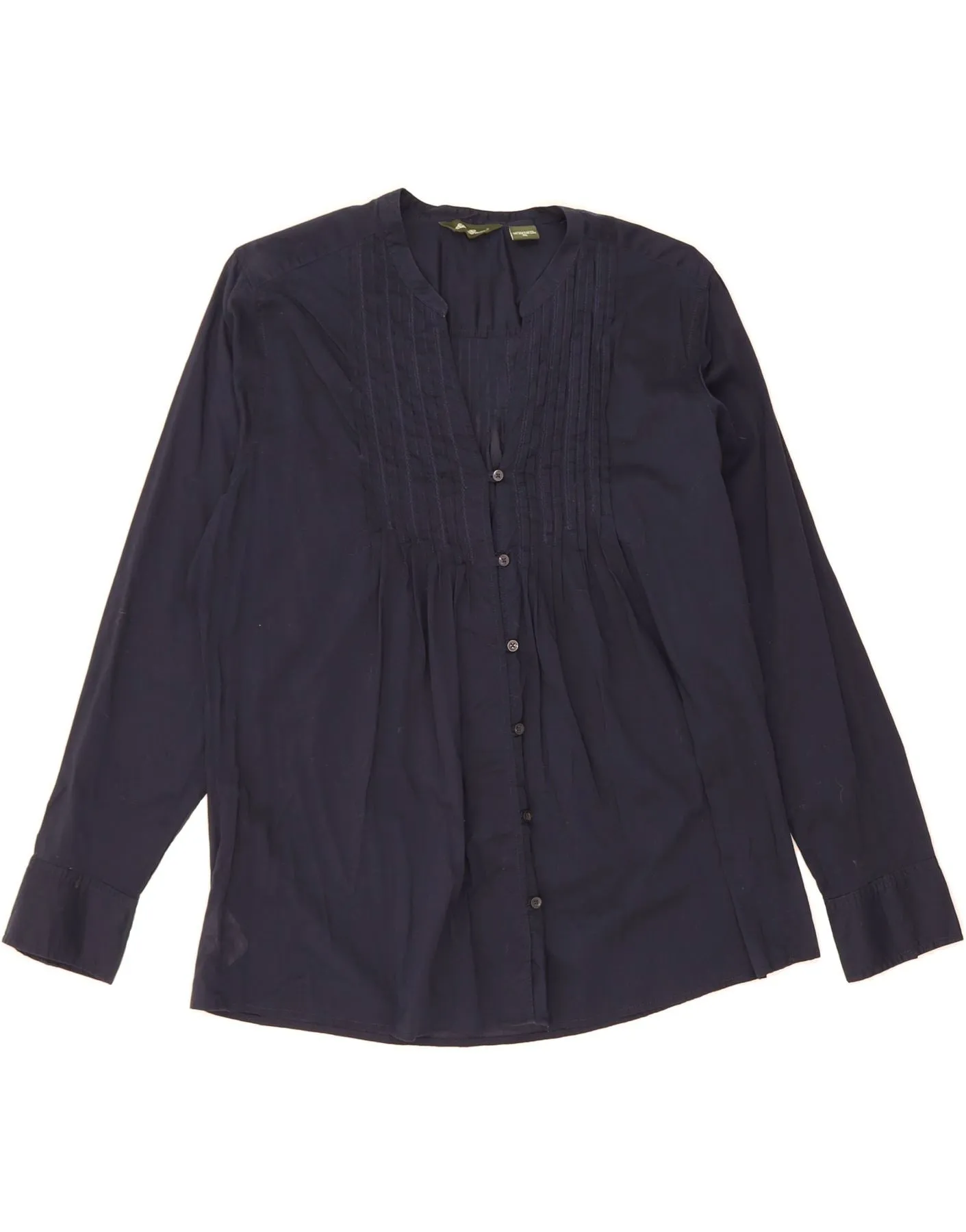 No Bulk Layering System Bold colors EDDIE BAUER Womens Shirt Blouse UK 18 XL Navy Blue Cotton