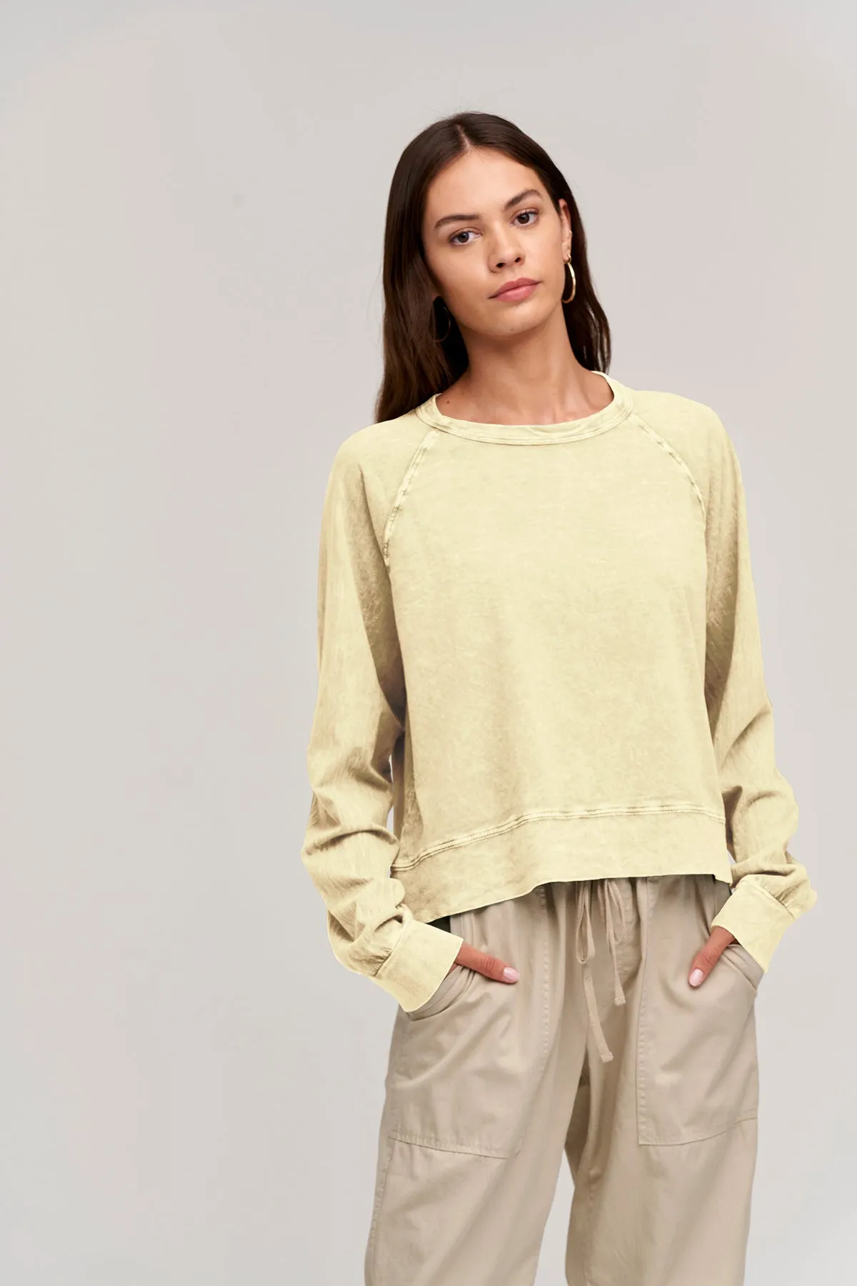 SHAYLEN MINERAL JERSEY TEE Stone Wash Process