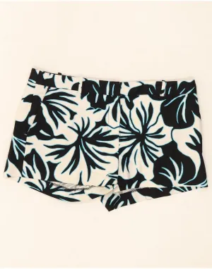 Button Down Design MICHAEL KORS Womens Chino Shorts US 10 Large W34  Black Floral Cotton