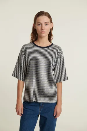 Stretch Wear Effortless Wearable Silma SS Tee - Sky captain / birch