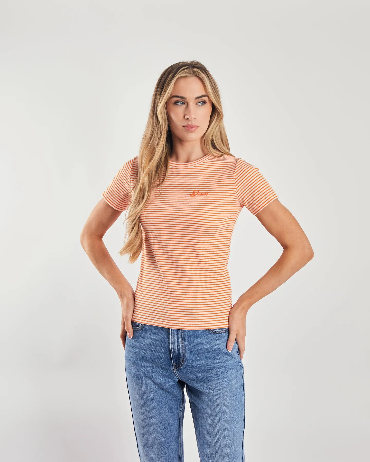 Helga T-Shirt Orange Sorbet Versatile Wear All-Weather Wear