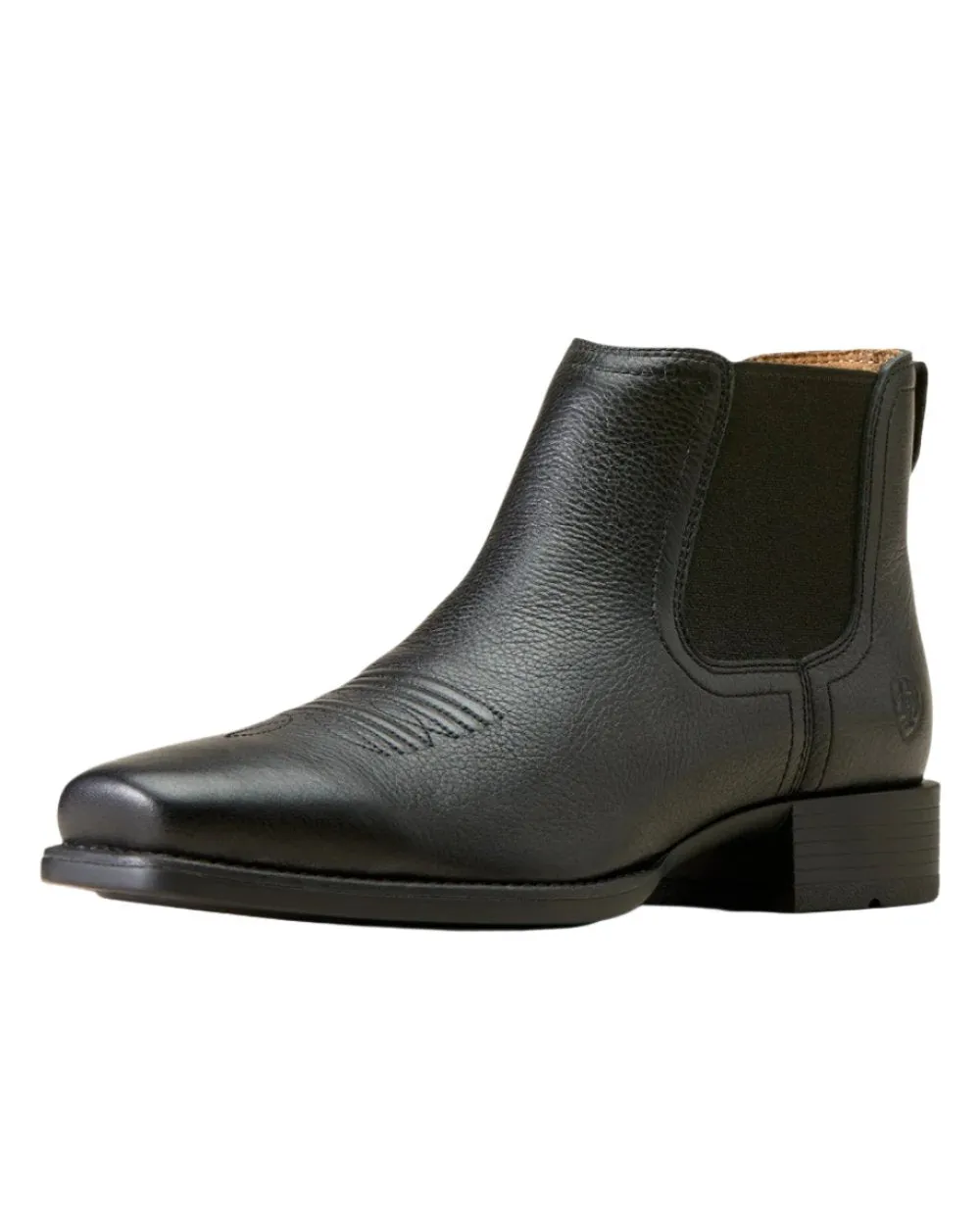 Ariat Mens Booker Ultra Square Toe Western Boots Cushioned Step Night Travel sole