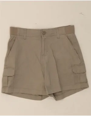 LEE Womens Cargo Shorts W30 Medium Grey Reinforced Buttonholes Recycled Polyester Blend