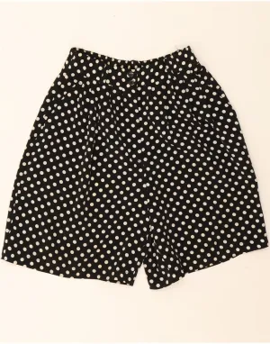 Year-Round Wear NEW FAST Womens High Waist Pegged Shorts EU 40 Medium W28  Black Polka Dot
