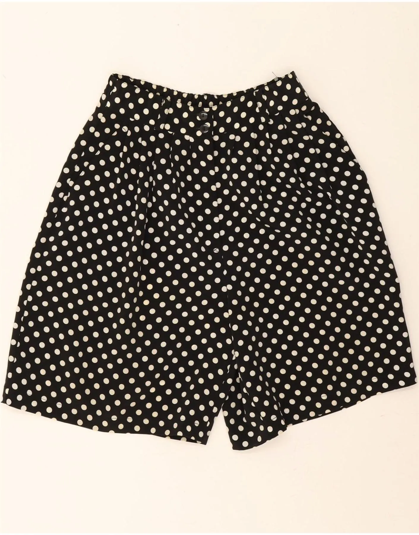Year-Round Wear NEW FAST Womens High Waist Pegged Shorts EU 40 Medium W28  Black Polka Dot