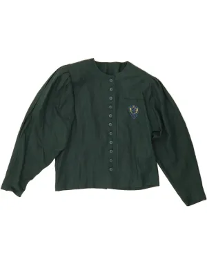 No Slip Shoulder Grip Thermoregulating Layer GERRY WEBER Womens Shirt Blouse EU 38 Medium Green Viscose