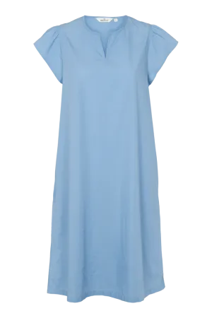 Mermaid-Hem Silje SS Dress - Blissful Blue