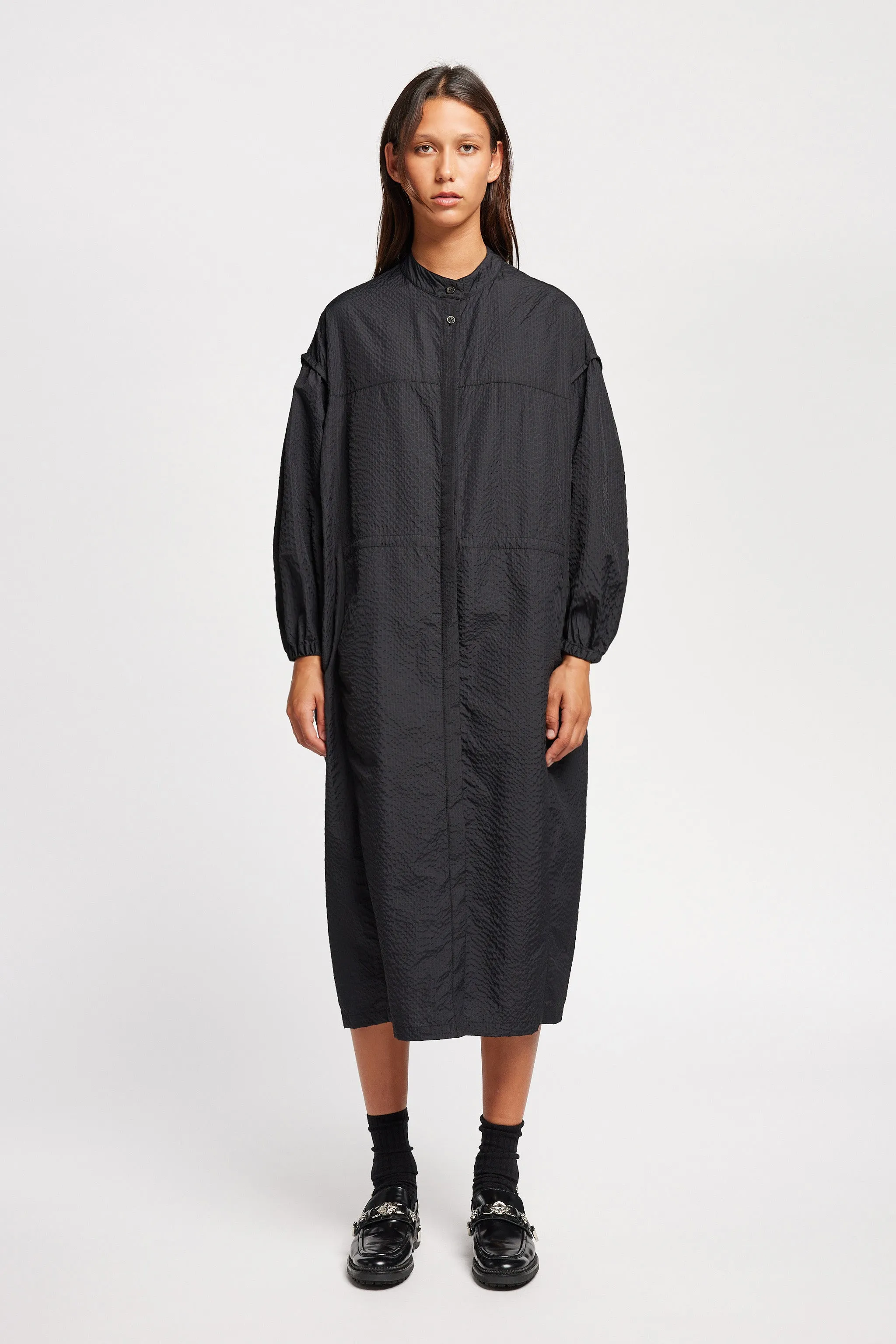 Parapet Dress Jet Black Farm Air