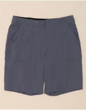 Linen blend EDDIE BAUER Womens Chino Shorts US 12 Large W34  Blue Nylon