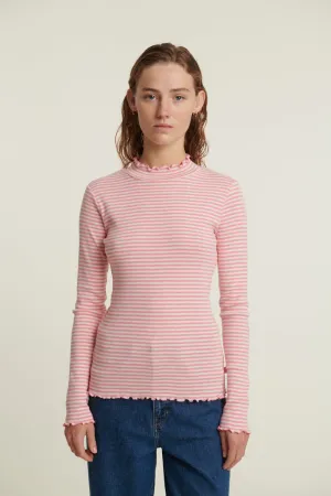 Silma High Neck - Conch shell / birch Geometric Pattern