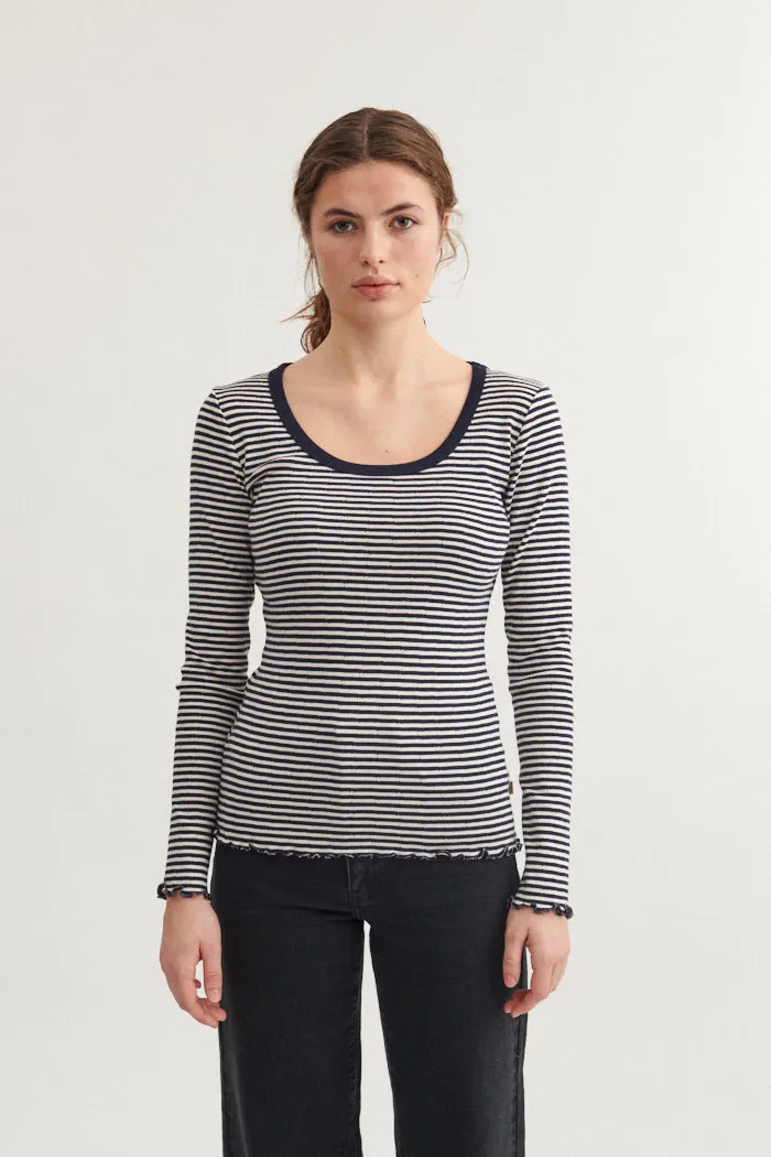 Silma LS Tee - Sky captain / birch Modern Layering