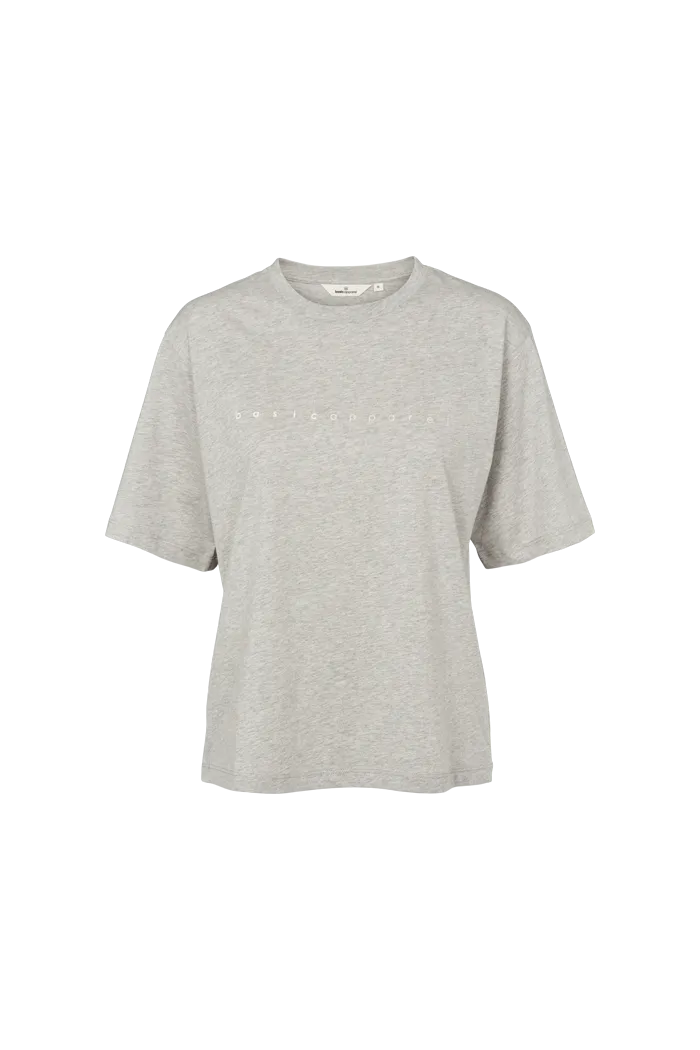 Raja Logo Tee - Light Grey Mel. Hypoallergenic Fibers