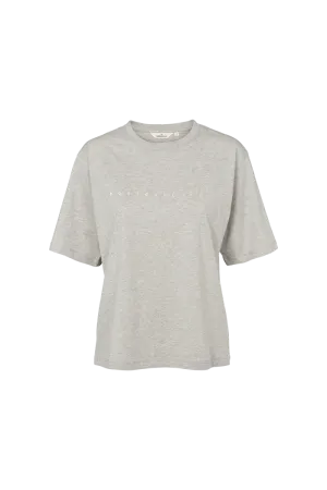 Raja Logo Tee - Light Grey Mel. Sleep Simple Yet Elegant