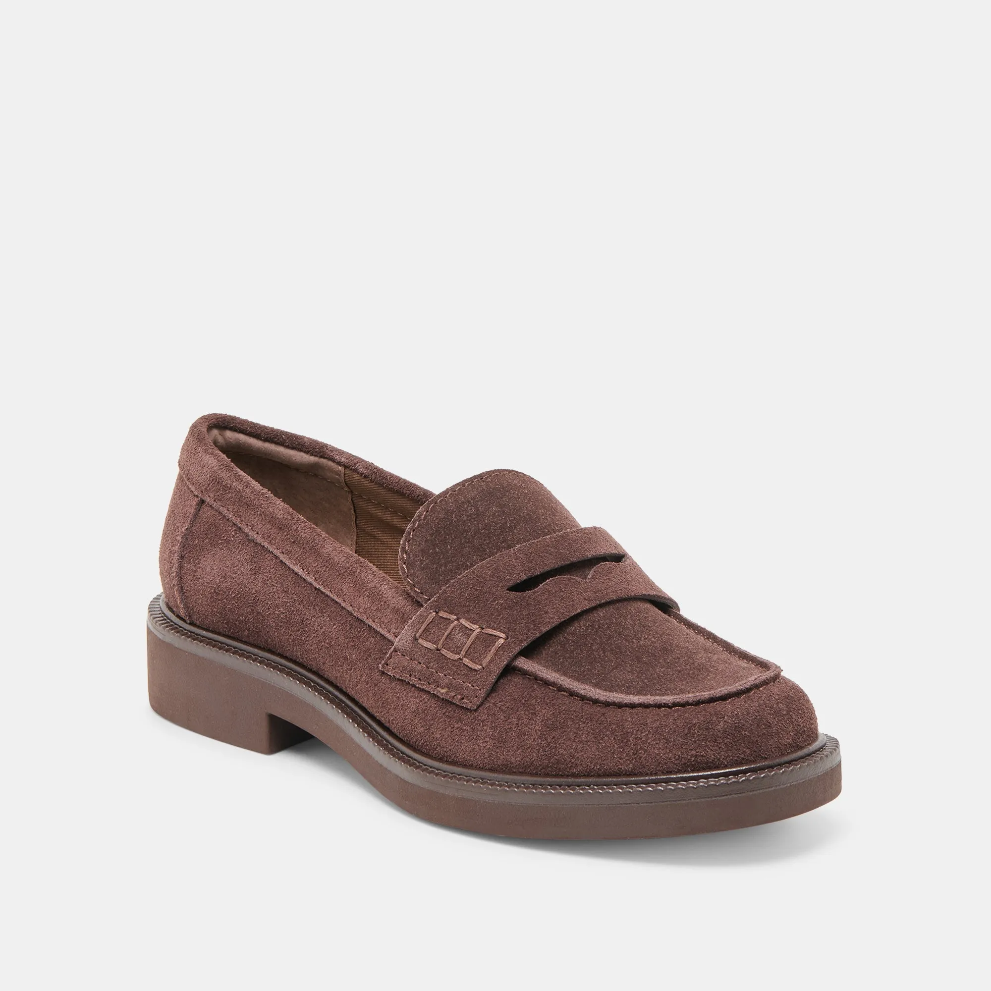 TIGGY LOAFERS MAHOGANY SUEDE Tall friendly Avenue Mood
