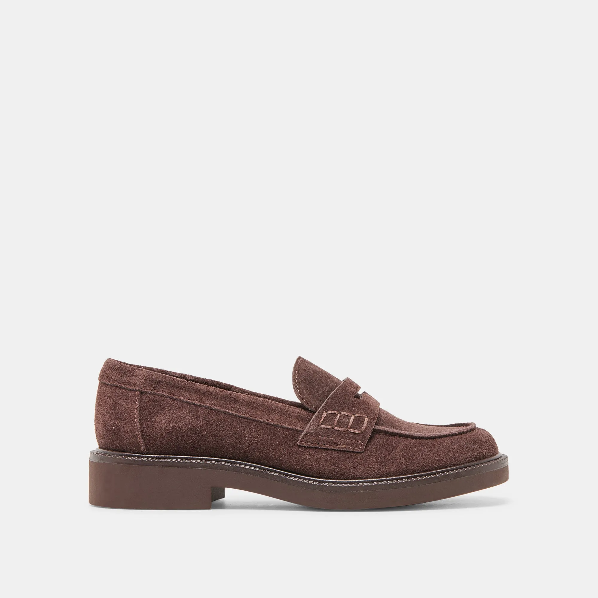 Comfortable Design Cozy Flats TIGGY LOAFERS MAHOGANY SUEDE