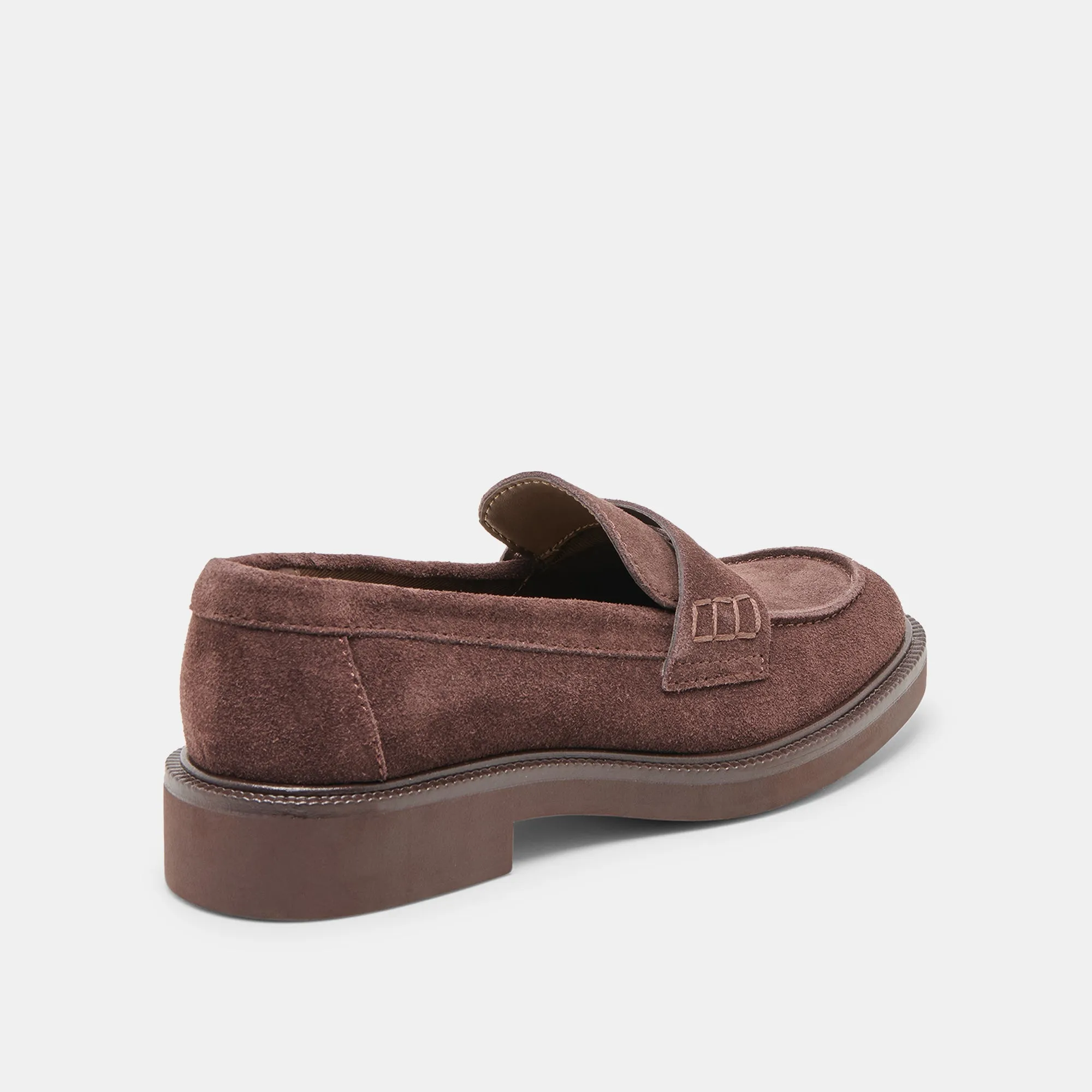 TIGGY LOAFERS MAHOGANY SUEDE Lightly Padded Side Walk