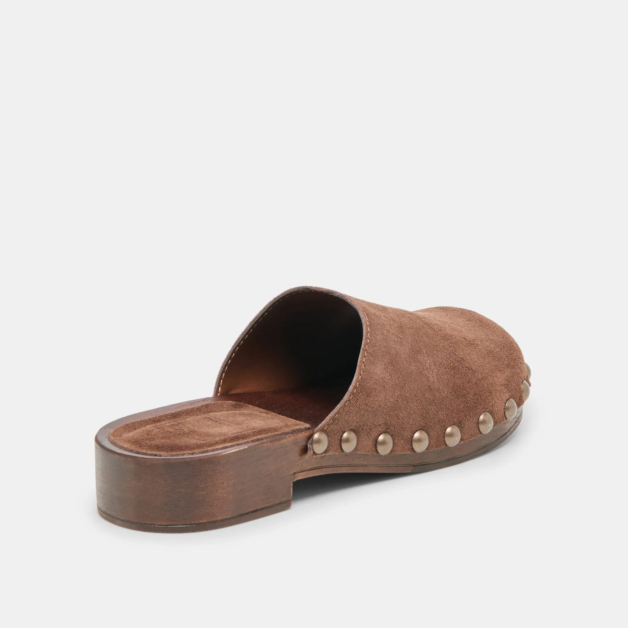 Reinforced toe Comfortable Walk ALANIS FLATS BROWN SUEDE