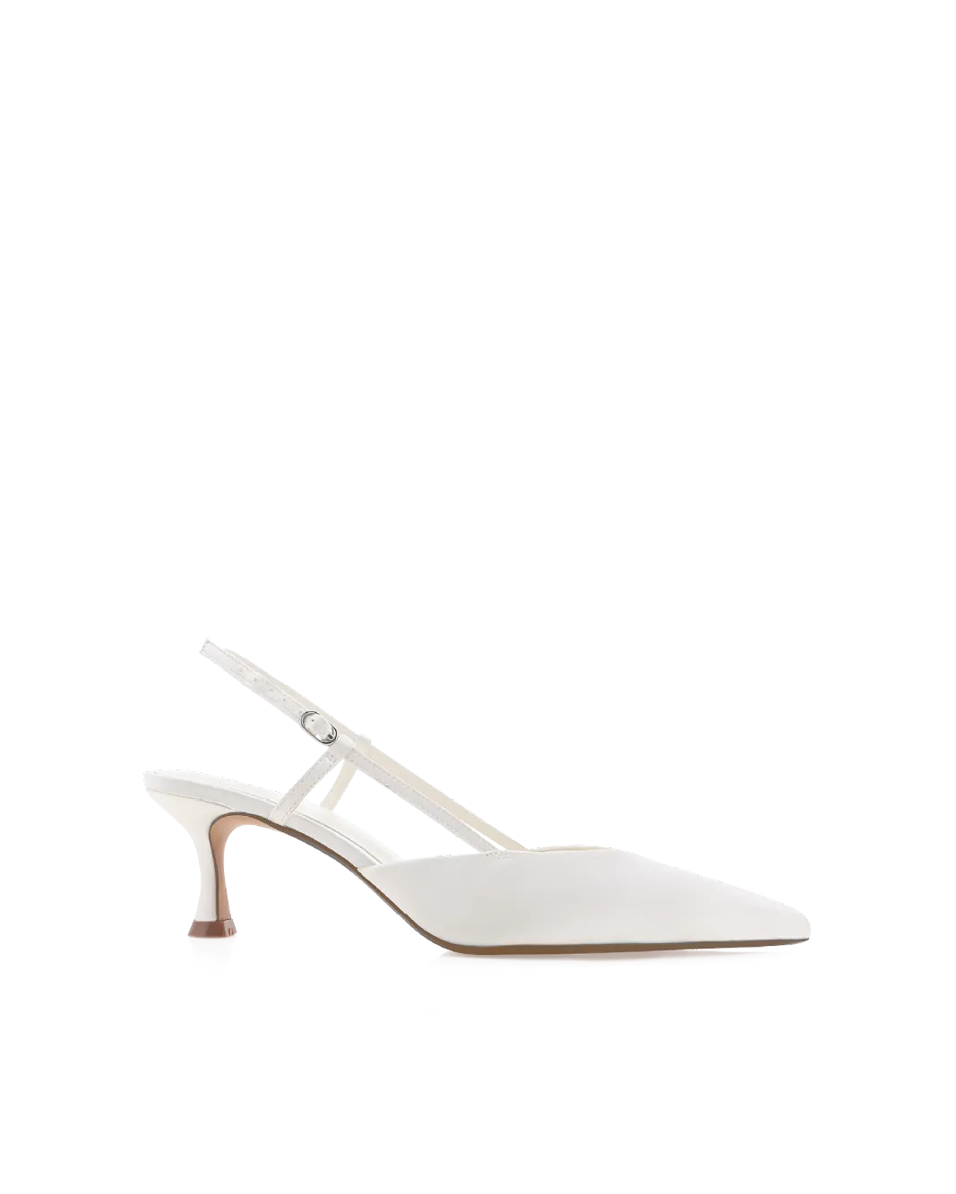 Classic Bridal Sandals VARRO - WHITE SATIN