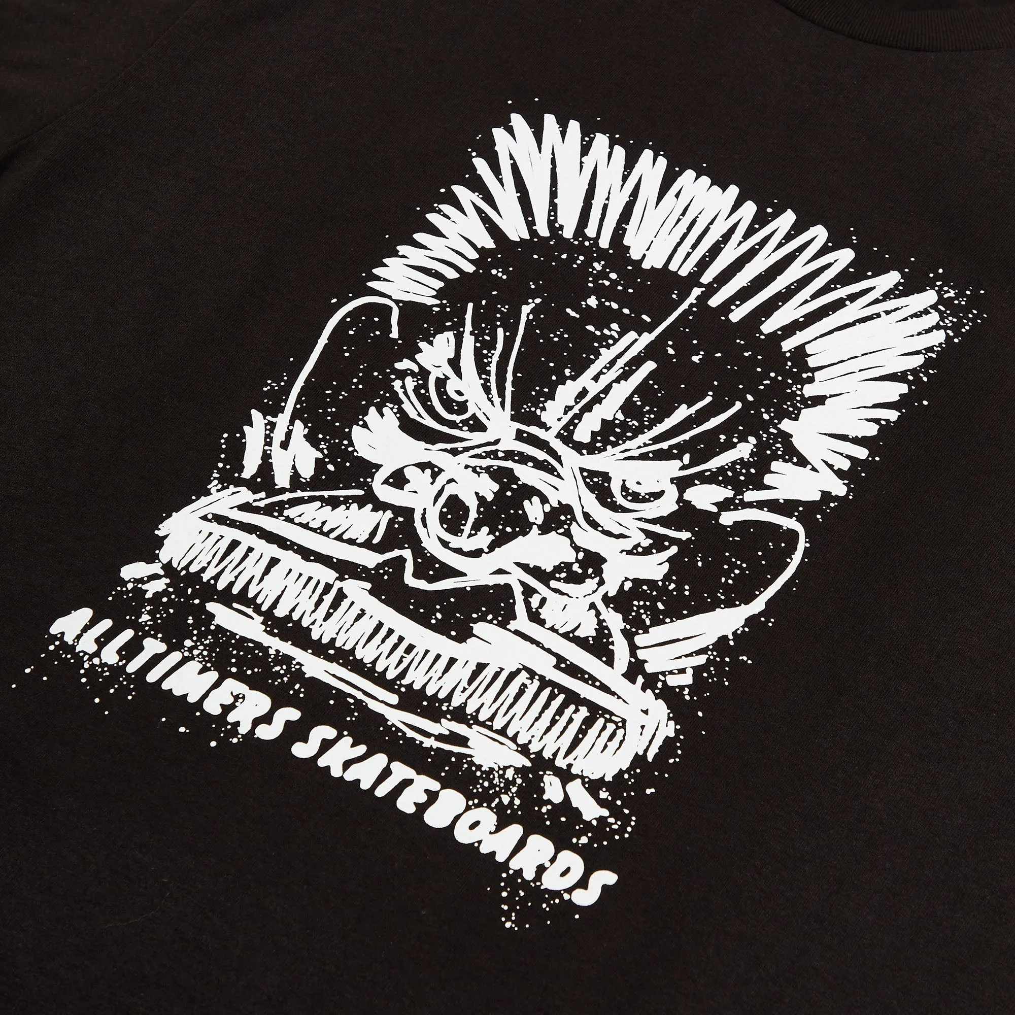 Alltimers Smushed Face Tee - Black Everyday Top Unisex versatility