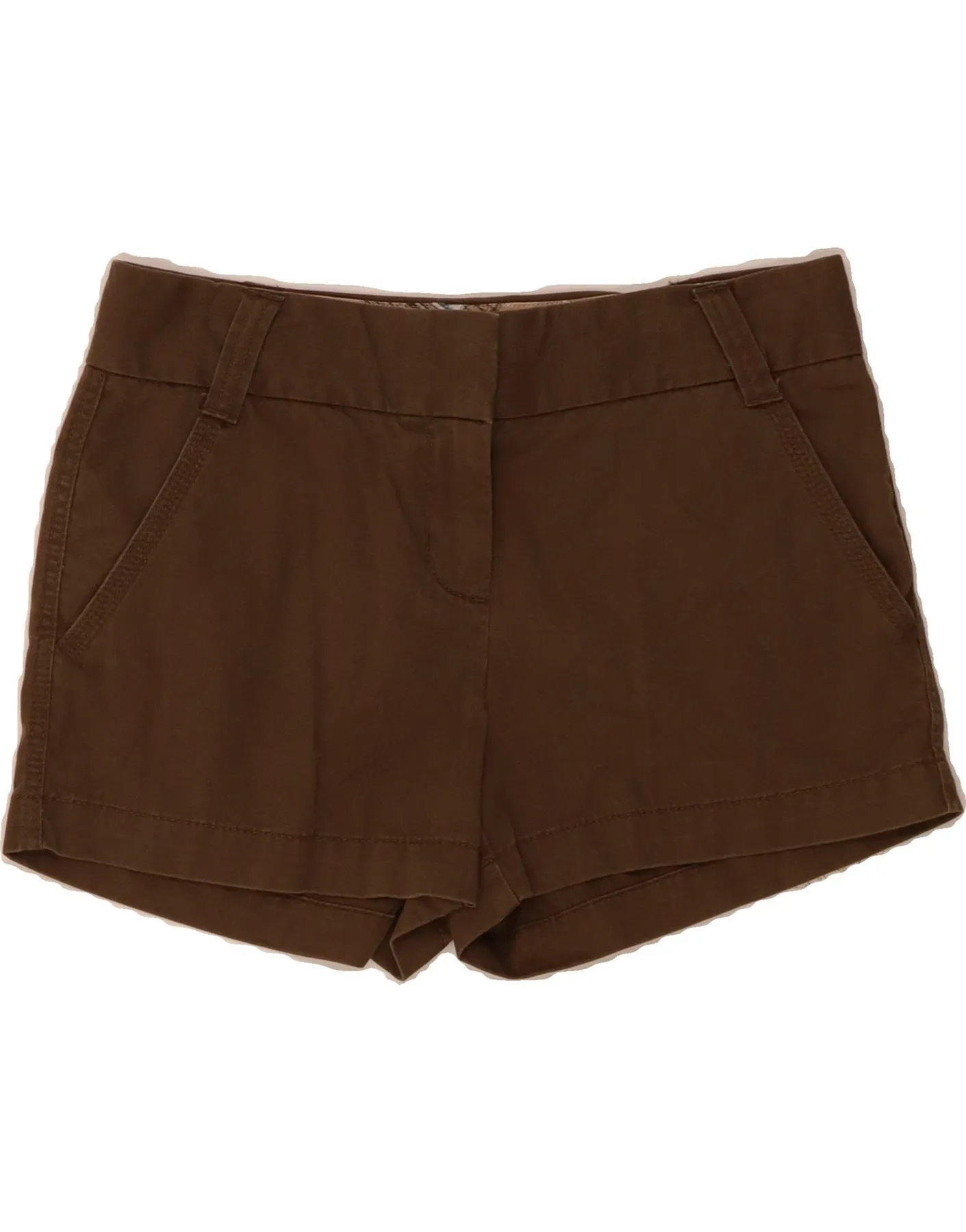 Loose Fit J. CREW Womens Classic Twill Low Waist Chino Shorts US 4 Small W30  Brown