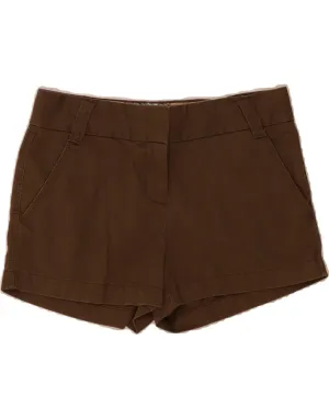 Loose Fit J. CREW Womens Classic Twill Low Waist Chino Shorts US 4 Small W30  Brown