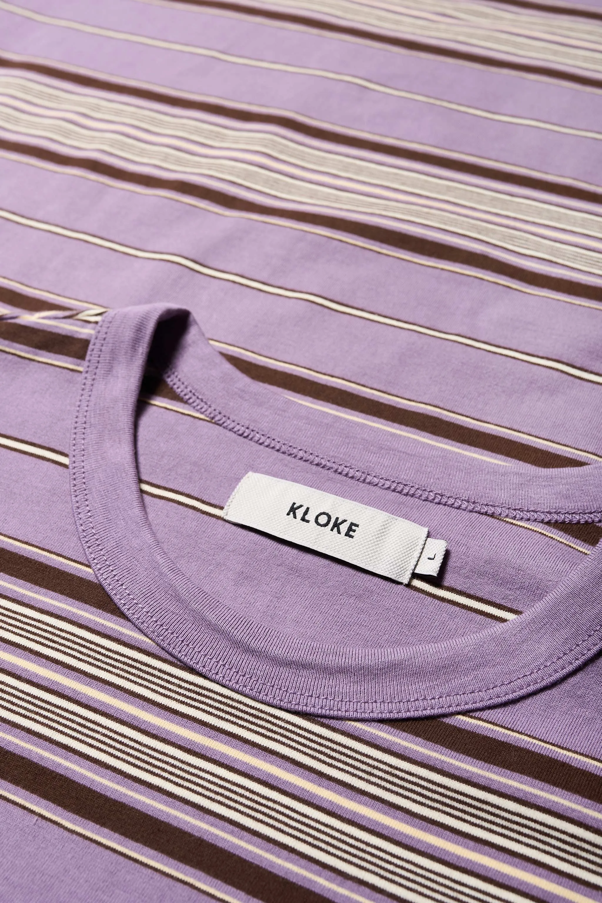 Nadir Dress Purple Stripe Wide Swing