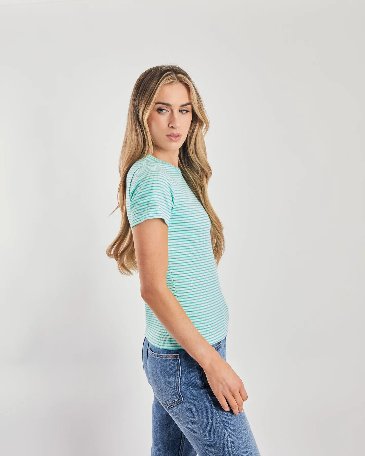 Helga T-Shirt Soft Jade Comfy Performance Wear Chic and Cozy