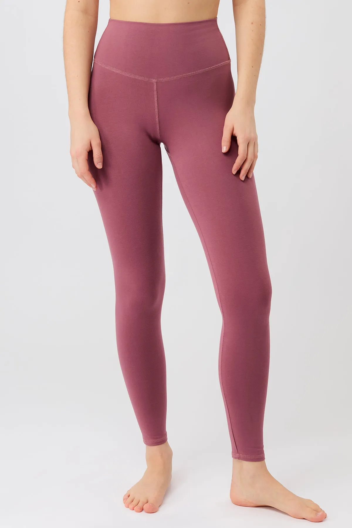 Moisture Managing Elastic waist Best Loved Legging - Bloom