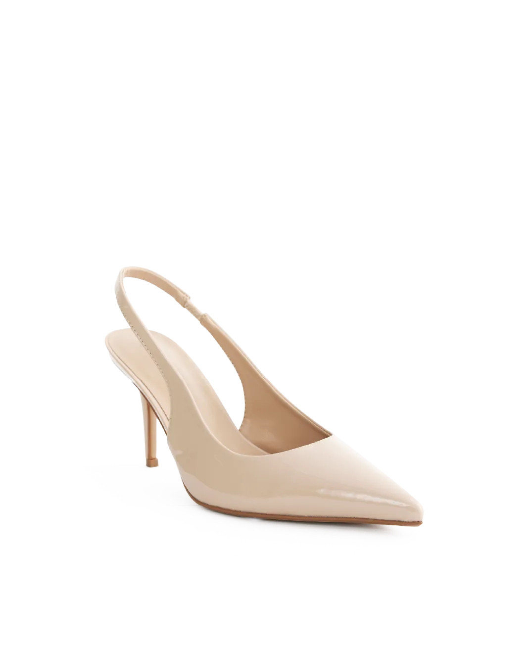 BLONDIE - NUDE PATENT Plush Heels PU midsole