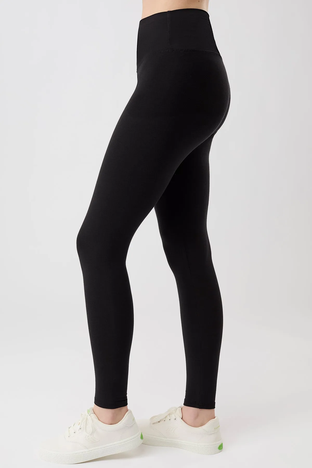 Best Loved Legging - Black Supportive Waist Athletic Comfort