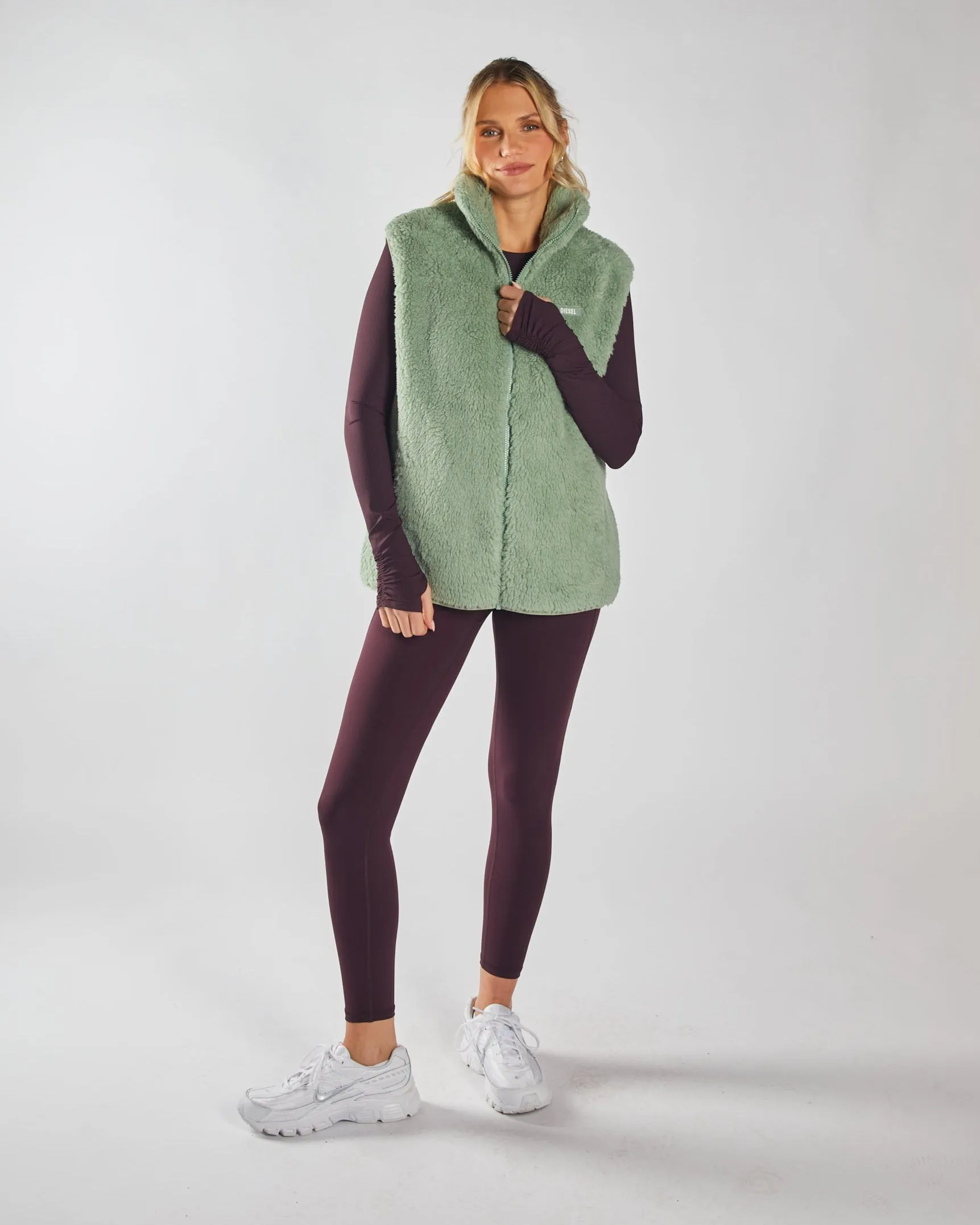 Casual Comfort Sporty Comfort Sia Fleece Gilet Moss Green