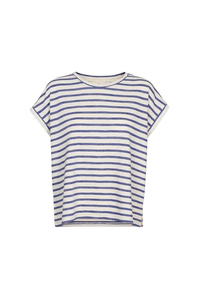 Mary Tee - Birch / Classic blue thermal