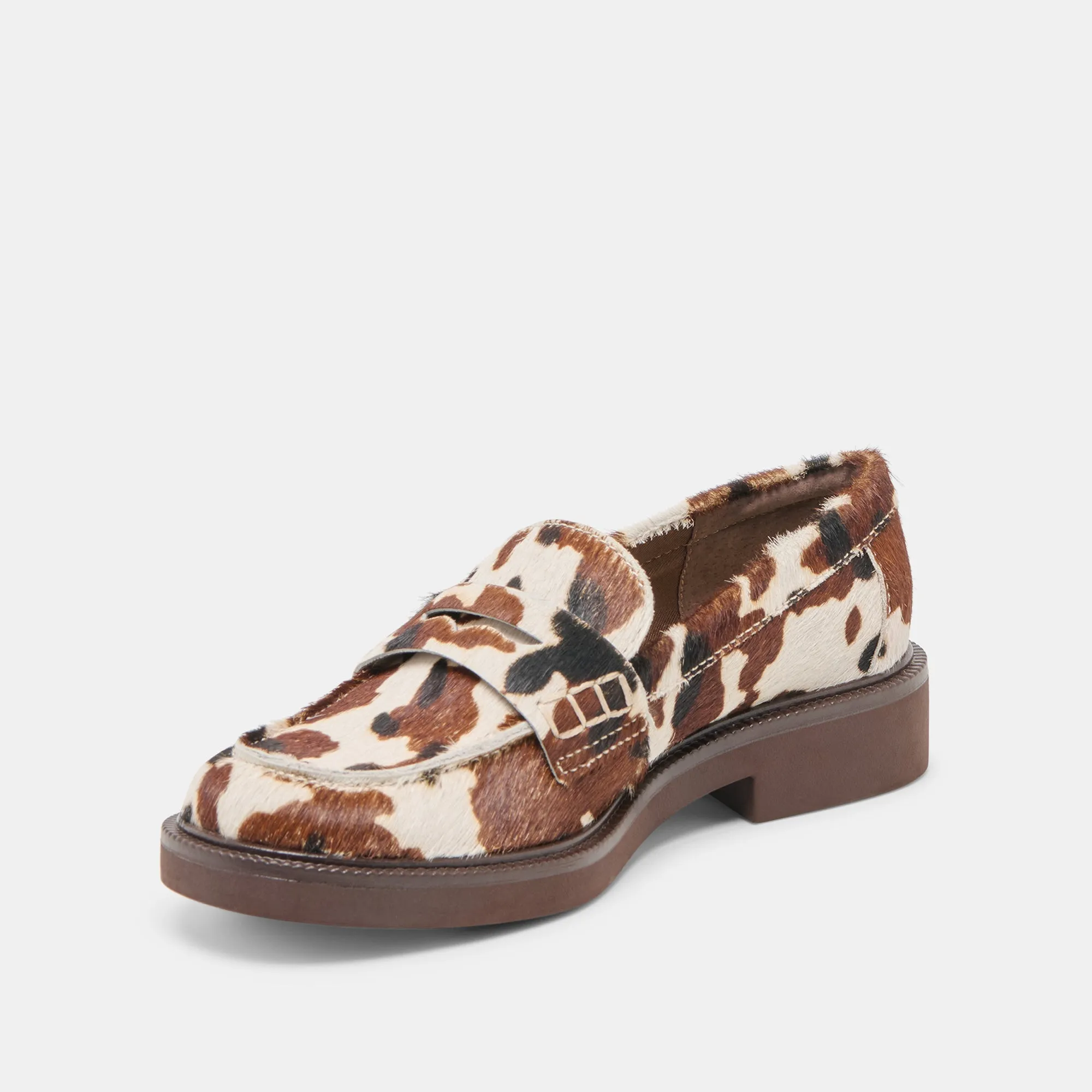 TIGGY LOAFERS COCOA TAURUS CALF HAIR Leaf Glow