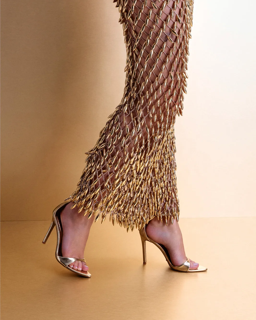 Mesh Upper QUEENA - GOLD METALLIC