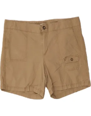 Stylish Appearance Party Ready DOCKERS Womens Curvy Mid Rise Cargo Shorts US 14 XL W36  Beige Cotton