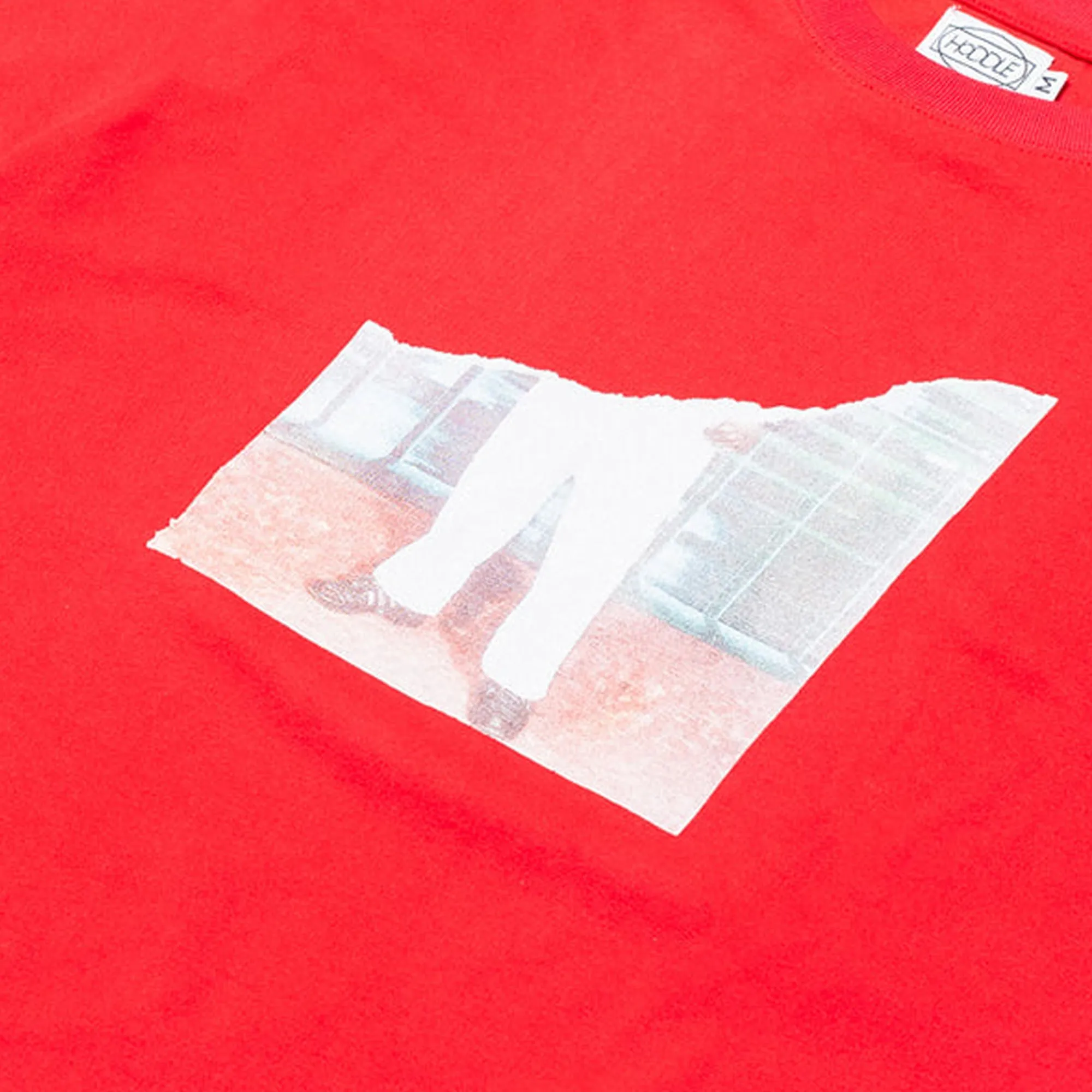High-Quality Fabric Hoddle Scrapbook Tee - Red