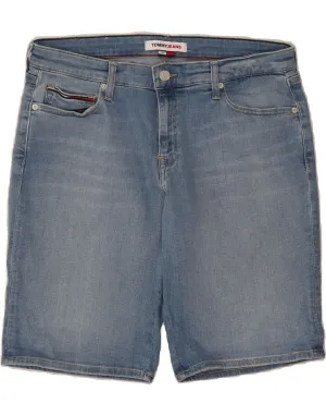 Fade Resistant Formula TOMMY HILFIGER Womens Denim Shorts W32 Medium Blue Cotton