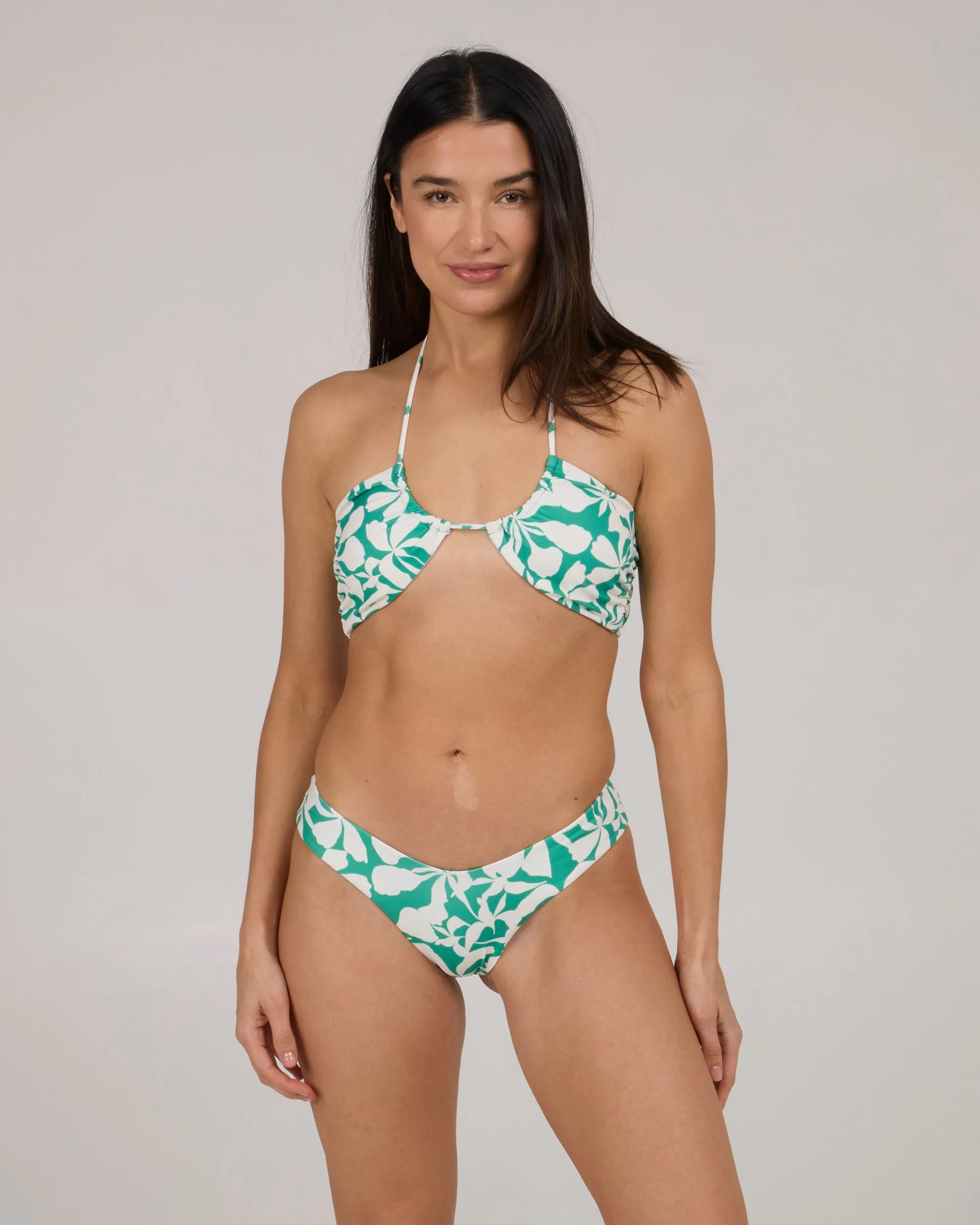 Durable Strap Anchors Optical Skimpy V Bottom - Kelly Green