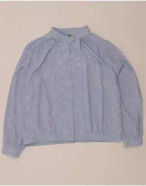 FRANKENWALDER Womens Shirt Blouse EU 48 2XL Blue Paisley Polyester Sustainable Choice