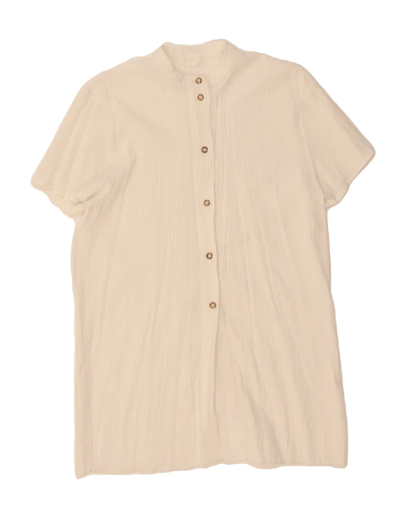 VINTAGE Womens Shirt Dress UK 16 Large White Unstructured Shoulder